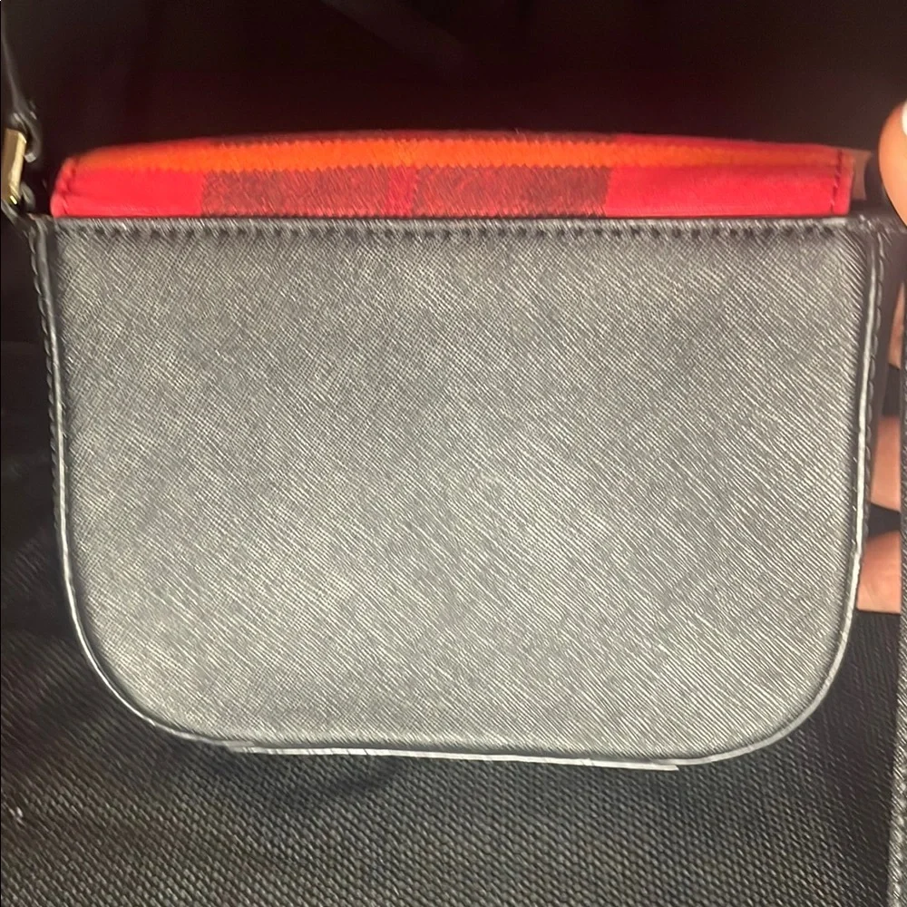 Kate Spade Newbury Lane Carsen Small Black Red Plaid Crossbody Bag - Picture 7 of 9
